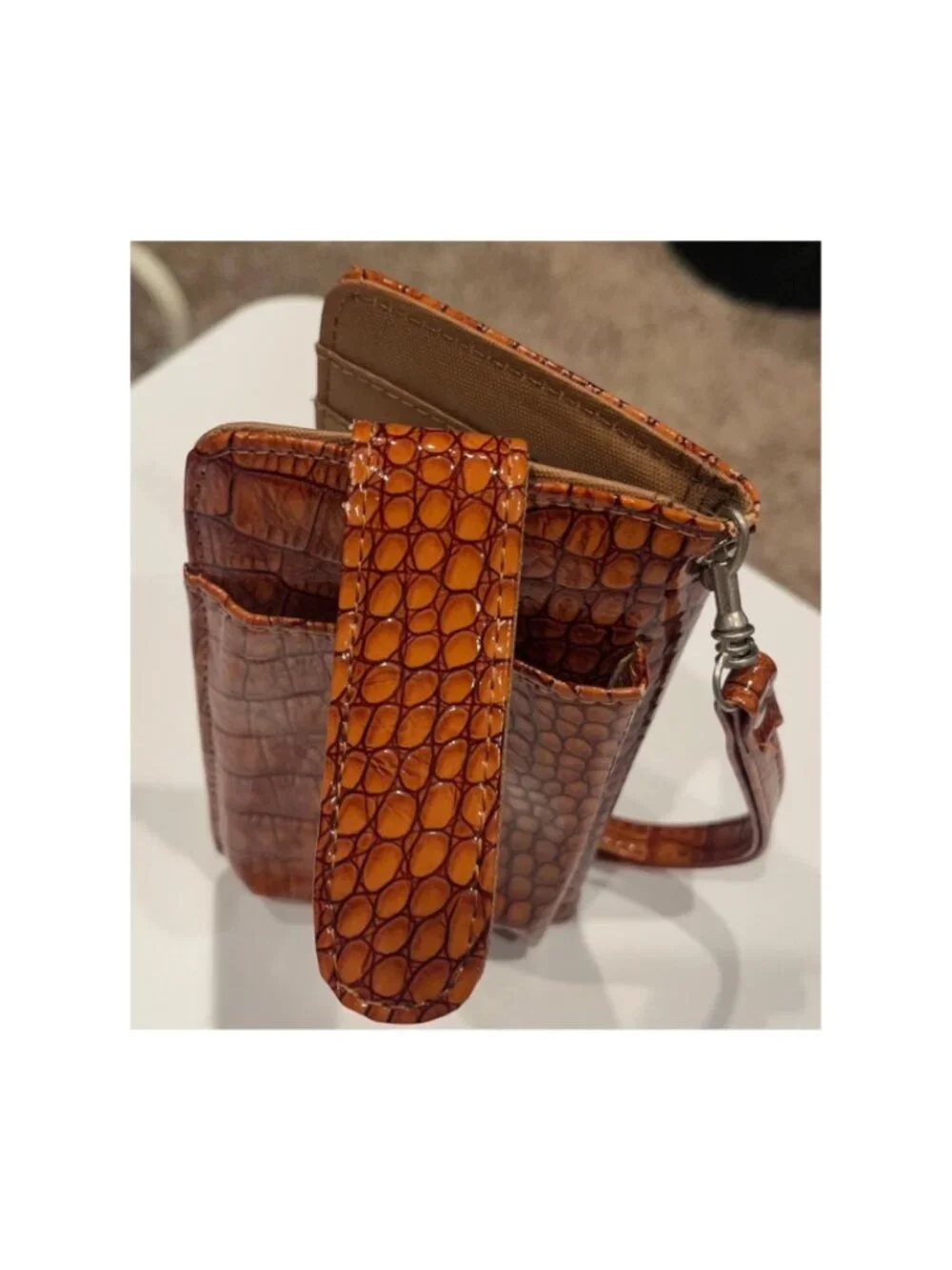 Alligator-Style Phone Case Wallet